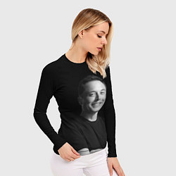 Рашгард женский Илон Маск, портрет, цвет: 3D-принт — фото 2