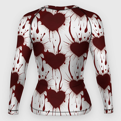 Женский рашгард Паттерн разбитое сердце / 3D-принт – фото 2