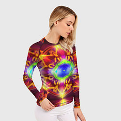 Рашгард женский Сияющий калейдоскоп, цвет: 3D-принт — фото 2