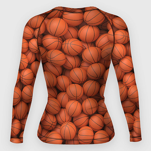 Женский рашгард Баскетбольные мячи / 3D-принт – фото 2