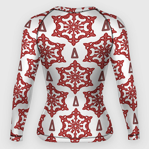 Женский рашгард Треугольник и круглый орнамент / 3D-принт – фото 2