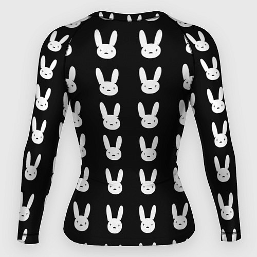 Женский рашгард Bunny pattern black / 3D-принт – фото 2
