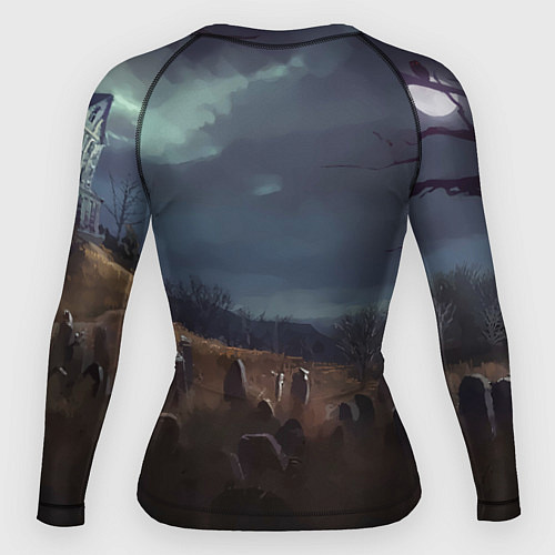 Женский рашгард Уэнсдэй арт / 3D-принт – фото 2