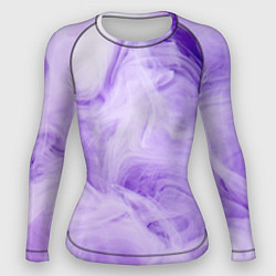 Рашгард женский Абстрактный фиолетовый облачный дым, цвет: 3D-принт