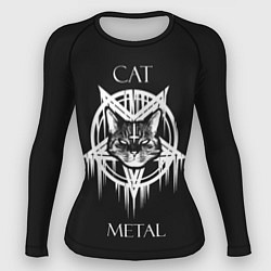 Женский рашгард Cat metal