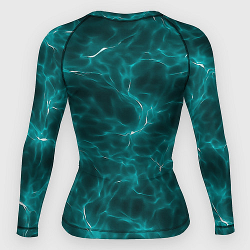 Женский рашгард Странник на фоне воздушных частиц / 3D-принт – фото 2