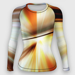 Рашгард женский Абстрактные светлые лучи из тени, цвет: 3D-принт