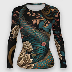 Женский рашгард Японский змей Irezumi
