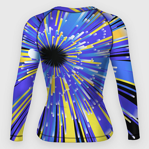Женский рашгард BMW - neon pattern - Germany / 3D-принт – фото 2