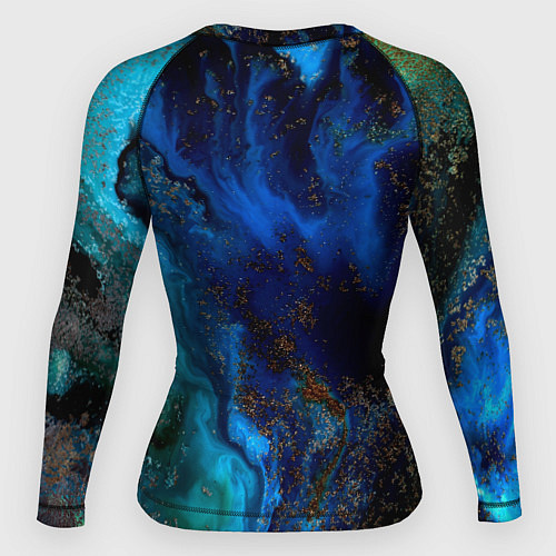 Женский рашгард Жидкие холодные краски / 3D-принт – фото 2