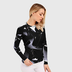 Рашгард женский Хромированные кубы, цвет: 3D-принт — фото 2