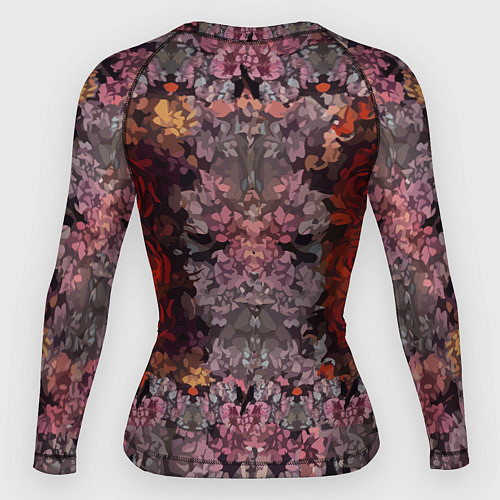Женский рашгард Розы и сирень / 3D-принт – фото 2
