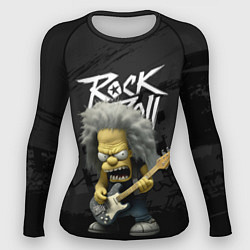 Женский рашгард Rock and Roll Simpsons