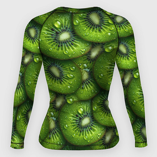 Женский рашгард Сочная текстура из киви / 3D-принт – фото 2