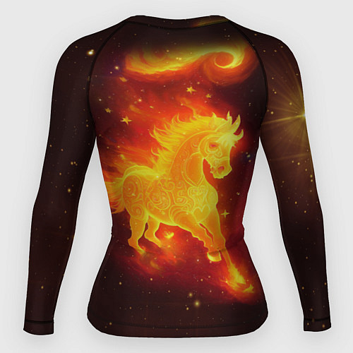 Женский рашгард Огненный конь мчится / 3D-принт – фото 2