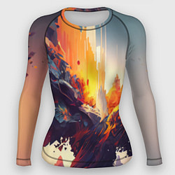 Рашгард женский Красивый апокалипис, цвет: 3D-принт