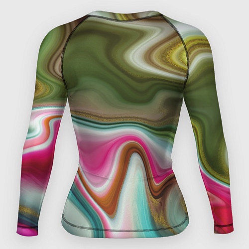 Женский рашгард Color waves / 3D-принт – фото 2