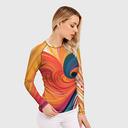 Рашгард женский Вихрь цвета, цвет: 3D-принт — фото 2