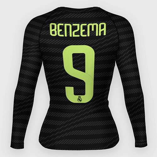 Женский рашгард Карим Бензема Реал Мадрид форма 2223 третья / 3D-принт – фото 2