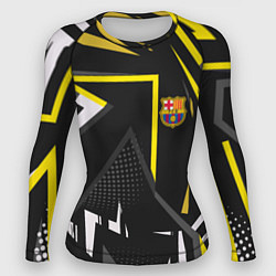Рашгард женский ФК Барселона эмблема, цвет: 3D-принт
