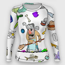 Рашгард женский Дворничек, цвет: 3D-принт