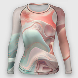 Рашгард женский Нюдовый всплеск, цвет: 3D-принт