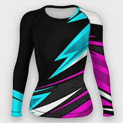 Рашгард женский Спорт униформа - неон, цвет: 3D-принт