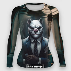 Рашгард женский Payday 3 white bear, цвет: 3D-принт