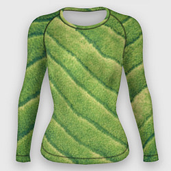 Рашгард женский Травяной паттерн, цвет: 3D-принт