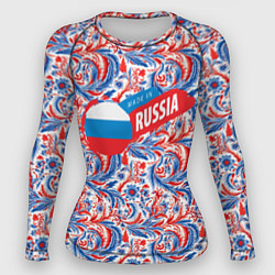 Рашгард женский Made in Russia, цвет: 3D-принт