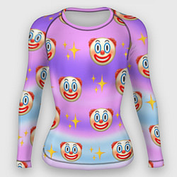 Рашгард женский Узор с Клоунами, цвет: 3D-принт