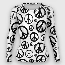 Женский рашгард Many peace logo