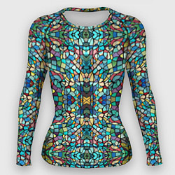 Рашгард женский Сказочная мозаика, цвет: 3D-принт