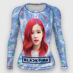 Рашгард женский Blackpink Rose, цвет: 3D-принт