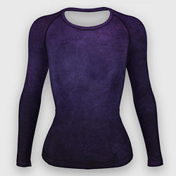 Рашгард женский Фиолетово-черный градиент, цвет: 3D-принт