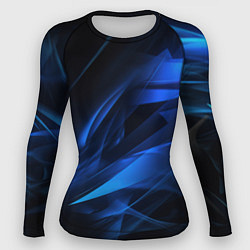 Женский рашгард Black blue texture