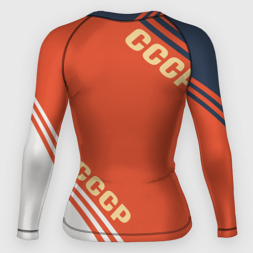 Женский рашгард Ленин на красном фоне / 3D-принт – фото 2