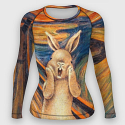Рашгард женский Картина Крик - кролик, цвет: 3D-принт