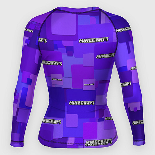 Женский рашгард Minecraft pattern logo / 3D-принт – фото 2
