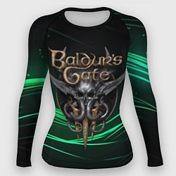 Рашгард женский Baldurs Gate 3 dark green, цвет: 3D-принт