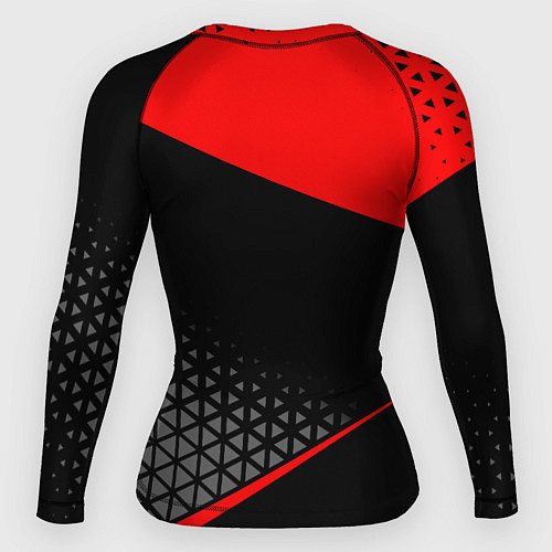 Женский рашгард Lexus - red sportwear / 3D-принт – фото 2