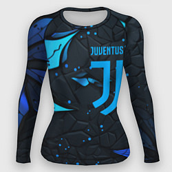 Женский рашгард Juventus abstract blue logo