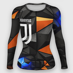 Рашгард женский Juventus orange black style, цвет: 3D-принт