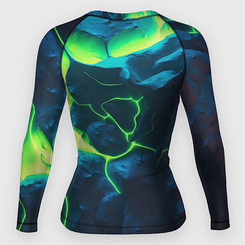 Женский рашгард Juventus green neon / 3D-принт – фото 2