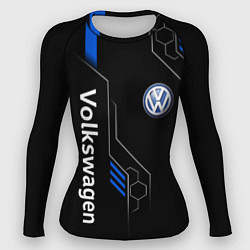 Рашгард женский Volkswagen - blue technology, цвет: 3D-принт