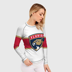 Рашгард женский Florida panthers - uniform - hockey, цвет: 3D-принт — фото 2