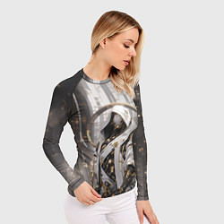 Рашгард женский Кибернетический жрец, цвет: 3D-принт — фото 2