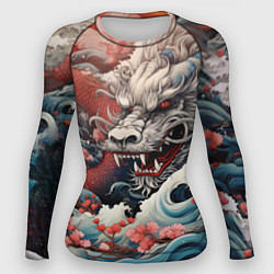 Рашгард женский Морской дракон Irezumi, цвет: 3D-принт