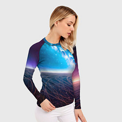 Рашгард женский Удивительный млечный путь, цвет: 3D-принт — фото 2