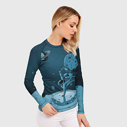 Рашгард женский Космический брейк, цвет: 3D-принт — фото 2